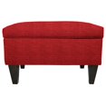 thumbnail image 1 of MJL Furniture   Wood Polyester-upholstered Storage Ottoman Ruby, 1 of 5