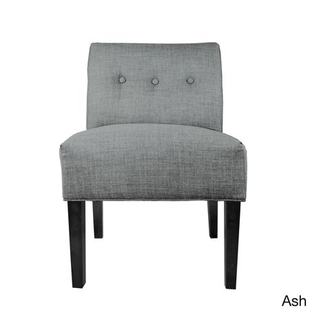 MJL Furniure Designs MJL Furniture Samantha Largo Button Tufted Accent Chair Smoke