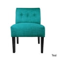 thumbnail image 1 of MJL Furniure Designs MJL Furniture Samantha Largo Button Tufted Accent Chair Teal, 1 of 5
