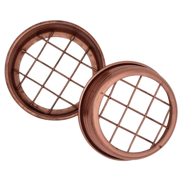 MJL Shiny Copper Flower Organizer Frog Lid for Regular Mason or Ball Jars Set of 2