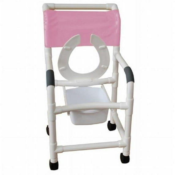 MJM International 118-3TW-FLS-SQ-PAIL Shower Chair 18 in.