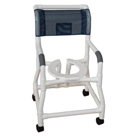 MJM International 118-3TW-FS-ROS Shower Chair 18 in.