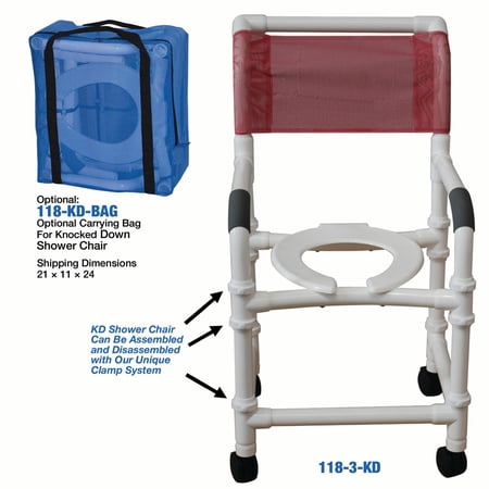 MJM International 118-3TW-KD Knockdown Shower Chair