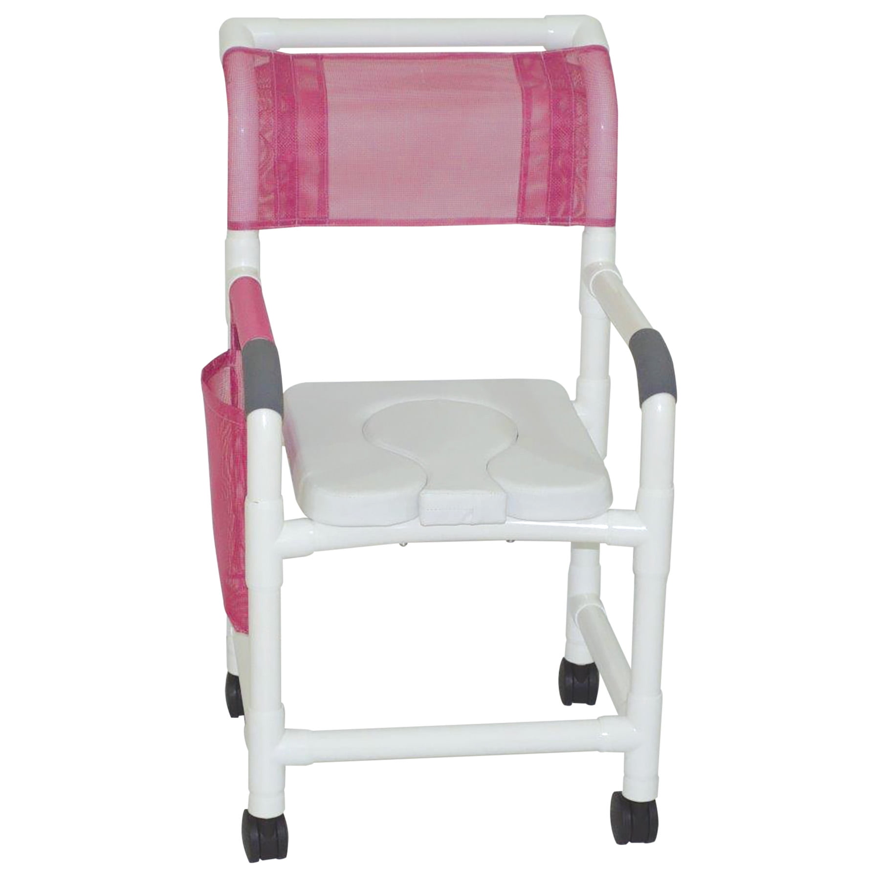 Mesh shower discount chair with wheels