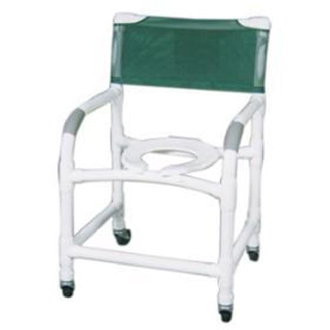 MJM International 122-3-SQ-PAIL Shower- Commode Chair