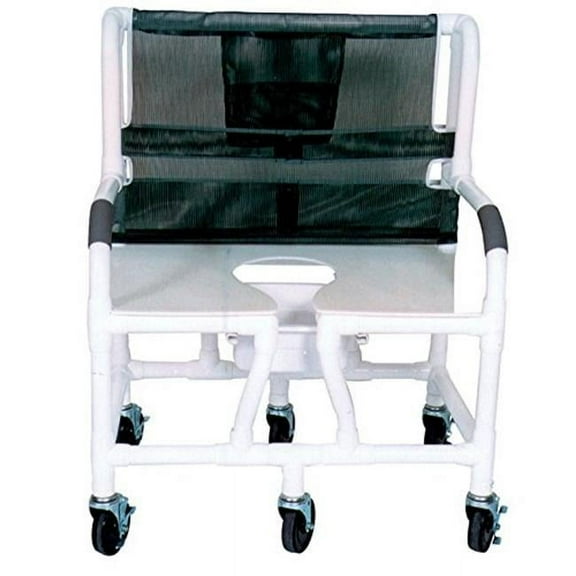 MJM International 130-5 Bariatric Shower- Commode Chair