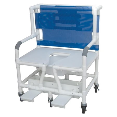 MJM International 131-5 Bariatric Shower- Commode Chair