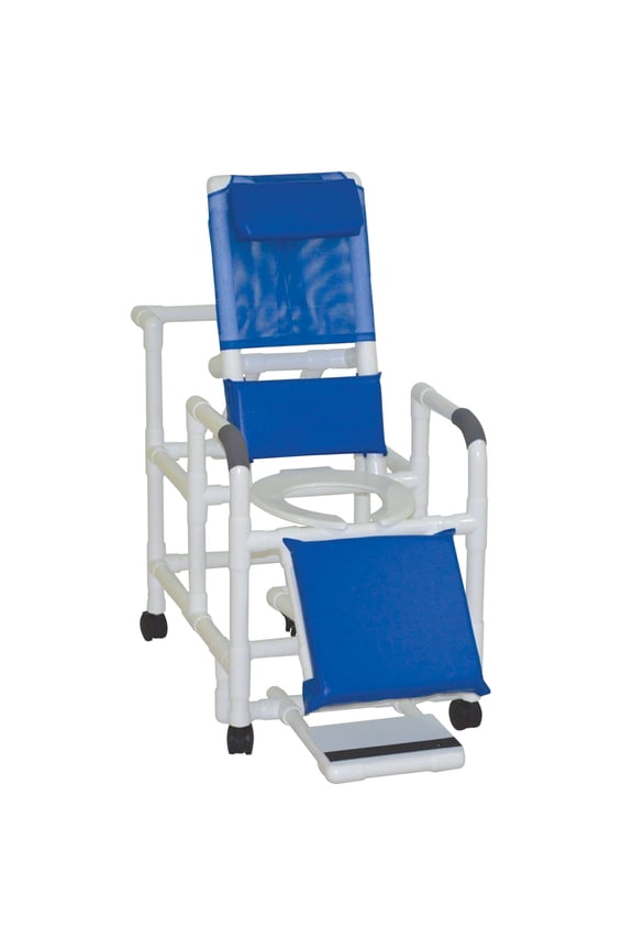 196 Reclining Shower Chair with Sliding Footrest