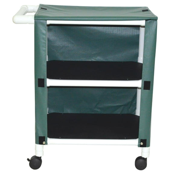 MJM International 325-2C Mini 2 Shelf Linen Cart