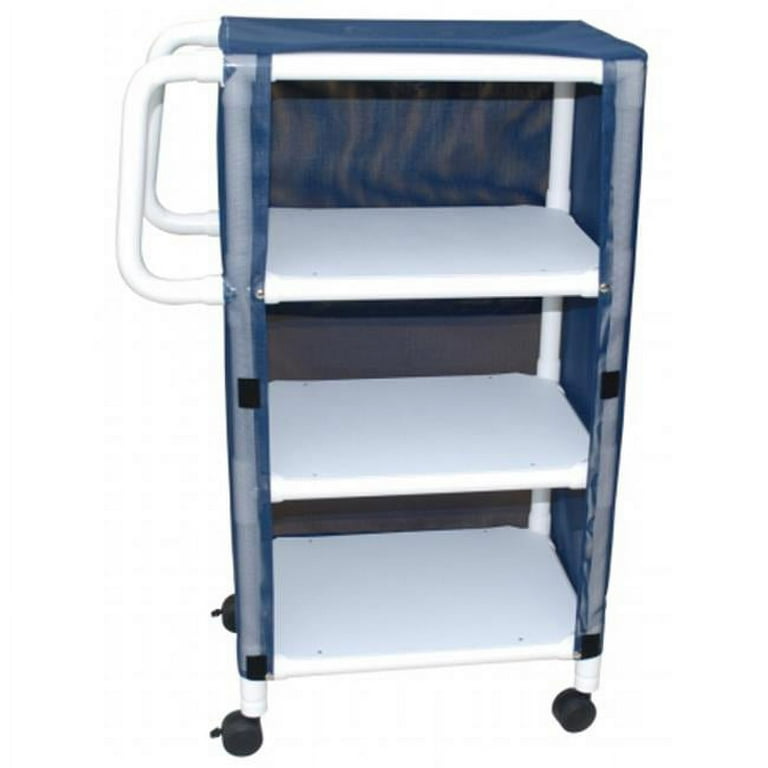 3-Shelf mini-linen cart with mesh or solid vinyl cover 3-Shelf mini-linen cart with mesh or solid vinyl cover