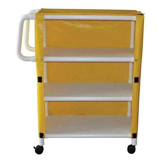 MJM International 332-3C 42''L x 51.25 ''H x 20''W Linen Cart