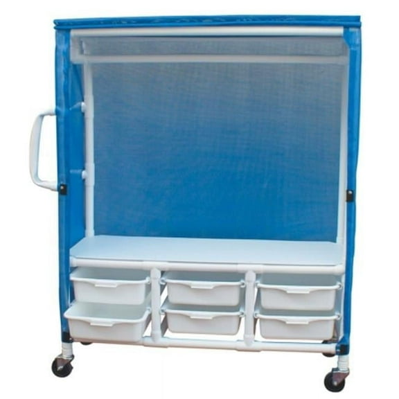 MJM International 345-1C-6T Linen Cart