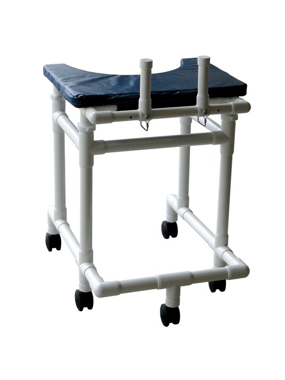 Child platform walker with adjustable height, 3" twin casters
