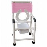 MJM International Shower Chair 18 in. White