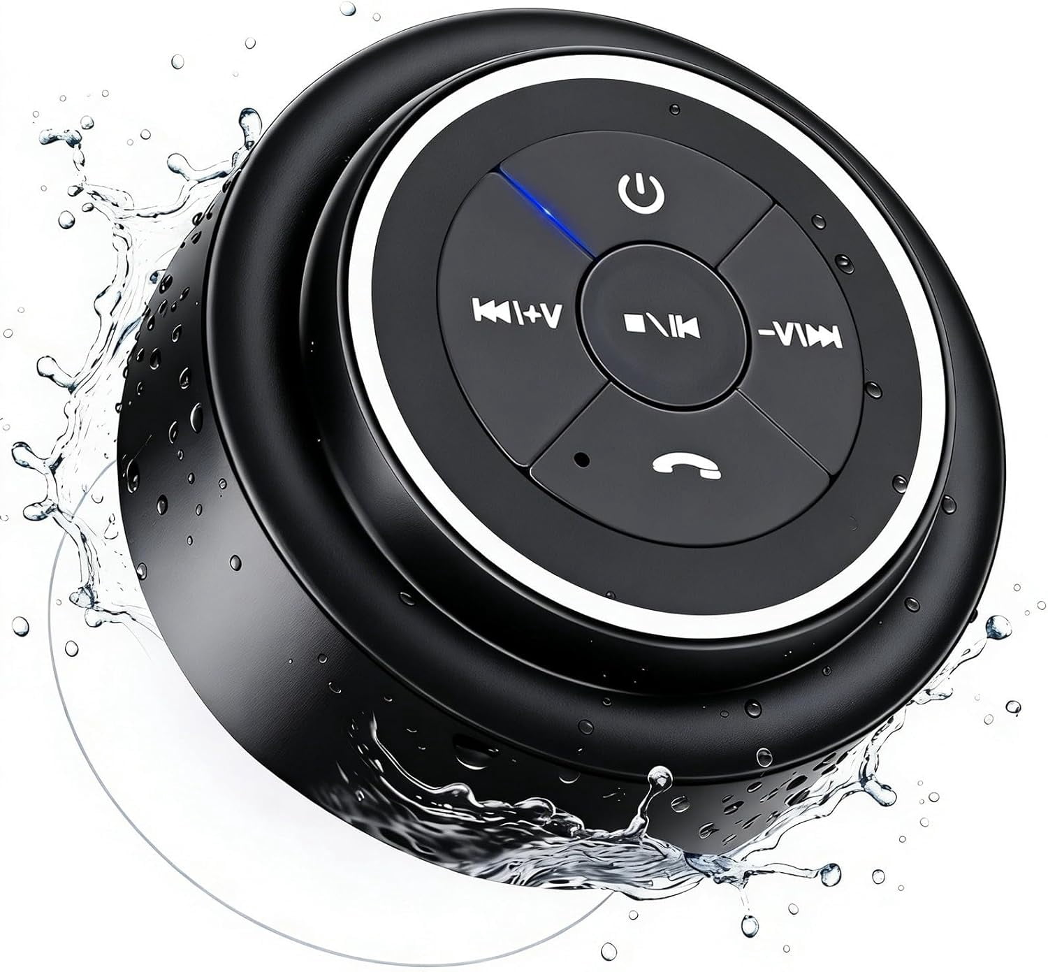 MJMJ Bluetooth Shower Speakers, Portable Wireless Speaker with Suction Cup, IP67 Waterproof Speaker Pairs Easily to Phones, Tablets, Computer, Gift for Men & Women