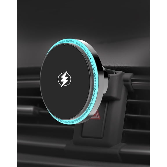 MJMJ Magnetic Wireless Car Charger for Fit for Honda CRV 2017-2021,15W Fast Charging Mount Compatible for MagSafe Case,iPhone,Android Phones Ice Cooling Car Phone Holder