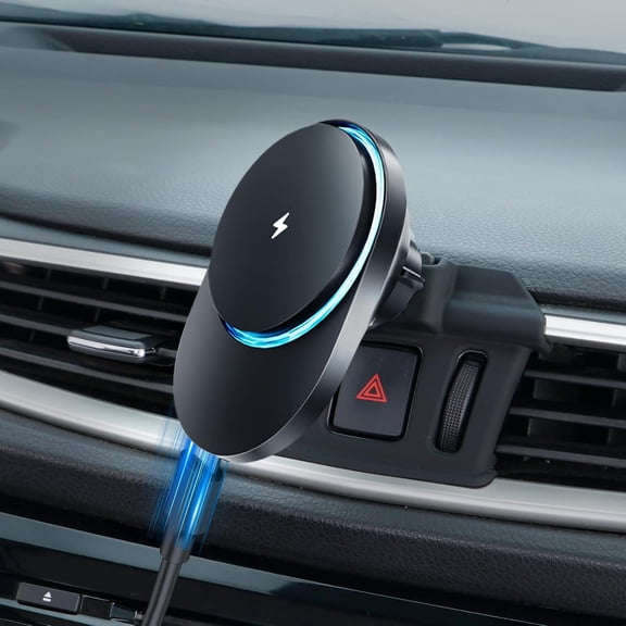 MJMJ for Nissan Rogue 2014-2020 Magnetic Wireless Car Charger Phone Holder Mount Custom Fit for Nissan Rogue 2014-2020 15W Fast Charging Car Phone Holder Wireless Charger