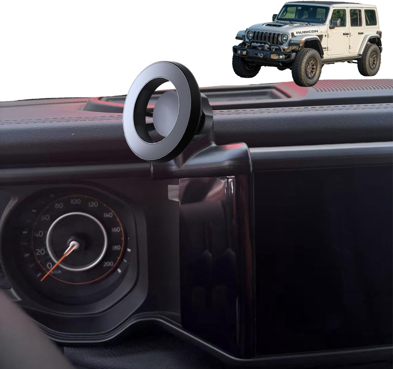 MJMJ car Phone Holder for Jeep Wrangler 2024 2025 2026 Accessories Magnetic car Phone Mount for Wrangler Phone Holder for Jeep Wrangler Accessories