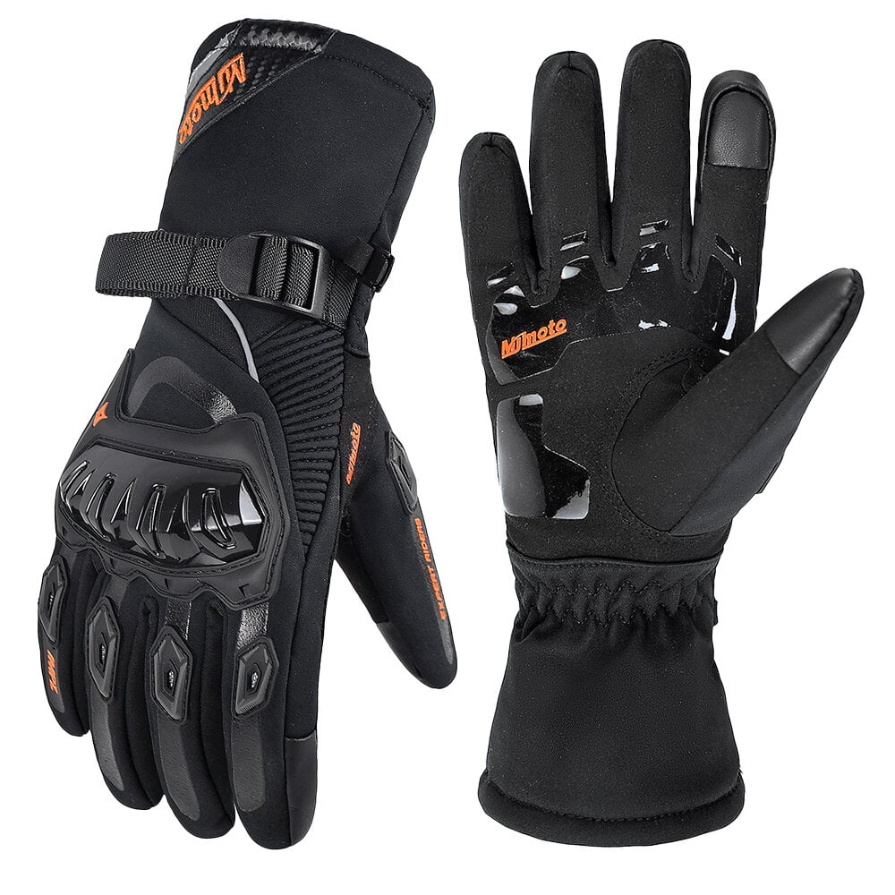 MJMOTO Motorcycle Gloves Windproof Waterproof Guantes Moto Men Motorbike Riding Gloves Touch Screen Moto Motocross Gloves Winter for Male