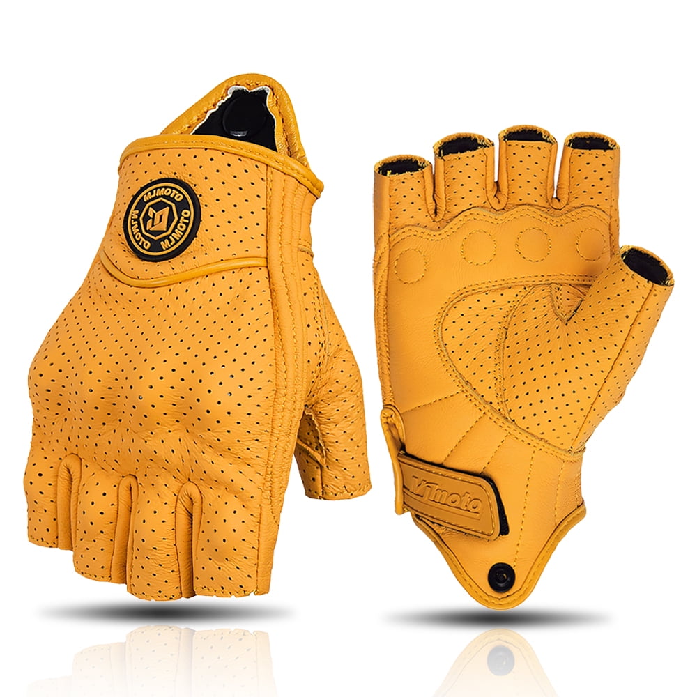 vintage bicycle gloves AERIUS Retro Mesh Short Finger Cycling - SO-392 (Natural - S) dense foam Vintage Cycling Gloves - Mastrofisso