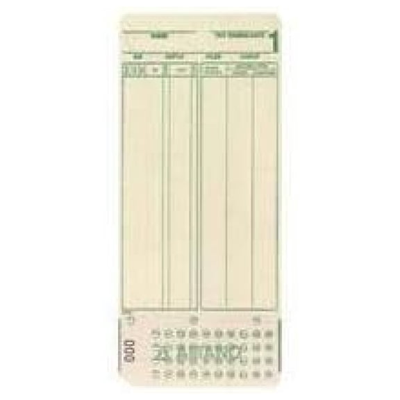 MJR-7000 Time Cards Numbered 0-99 with 1000 Cards per Box. Compatible with All Pay Periods Such as Weekly, Bi-Weekly, Monthly &, Semi-Monthly.