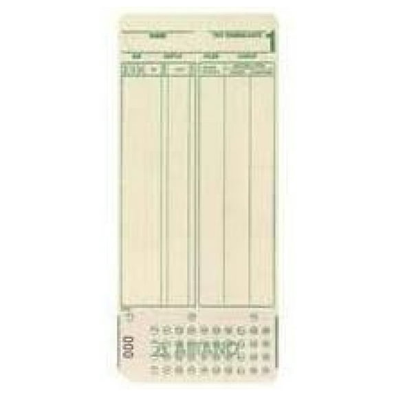 MJR-7000 Time Cards Numbered 0-99 with 1000 Cards per Box. Compatible with All Pay Periods Such as Weekly, Bi-Weekly, Monthly &, Semi-Monthly.