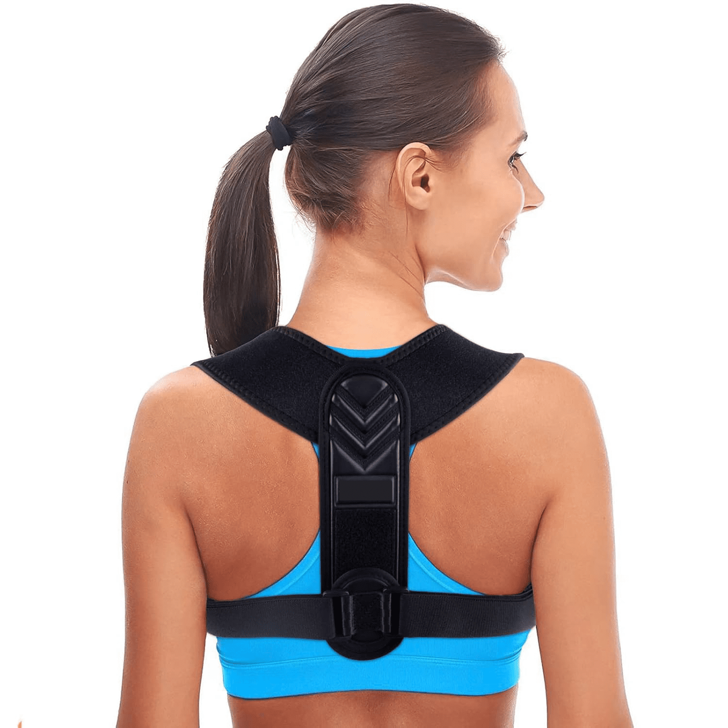 MJS Posture Corrector for Women Men Adjustable Back Brace with Clavicle Support for Neck Shoulder