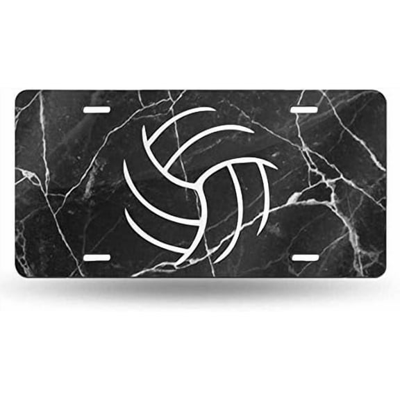 MJSTAR Volleyball Car License Plate Retro License Plates License Plate Tag 6"" X 12"" Inch License Plate