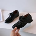 thumbnail image 1 of MJTBGFSWG Boys On On Sneakers Boys Leather Shoes New Pattern Fashion Solid Color Lace Up Low Heel Comfortable Performance Shoes, 1 of 6