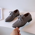 thumbnail image 1 of MJTBGFSWG Boys On On Sneakers Boys Leather Shoes New Pattern Fashion Solid Color Lace Up Low Heel Comfortable Performance Shoes, 1 of 8