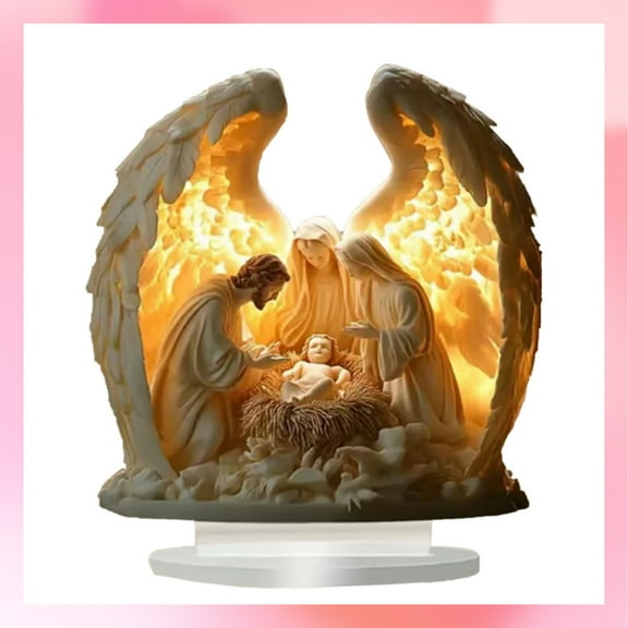 MJTYUTMO Angel Figurine - Sculpted Hand-Painted Figurine - Angel Wings Statue for Home Decor or Garden Guardian Angel Figurine Angel Statues Gifts, Boho Style, Acrylic Material