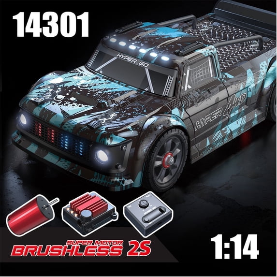 MJX 14301 Hyper Go RC Car 4WD Off-road Racing Cars 55KM/H 2.4G High Speed Drift Brushless Remote Control Toy