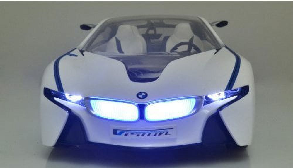 MJX Kids 1:14 Scale Licensed BMW I8 Vision with Lights & Rechargeable Batteries Vehicle, White