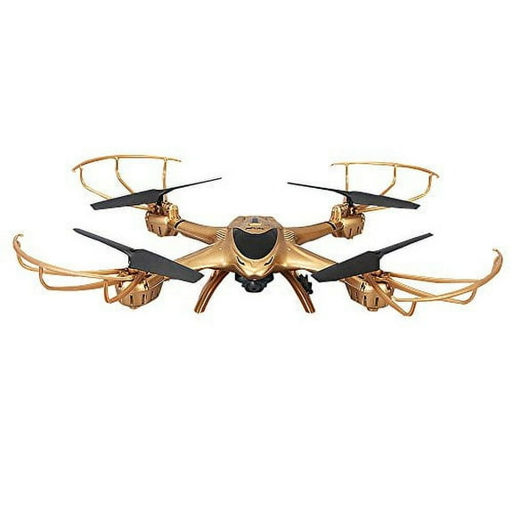 MJX MJX X401H FPV Quadcopter Drone with Altitude-Hold Easy to Fly RC Real Time Transmission HD Camera RTF Explorer Copter, Left and Right Hand Switch Mode Predator, Golden Color