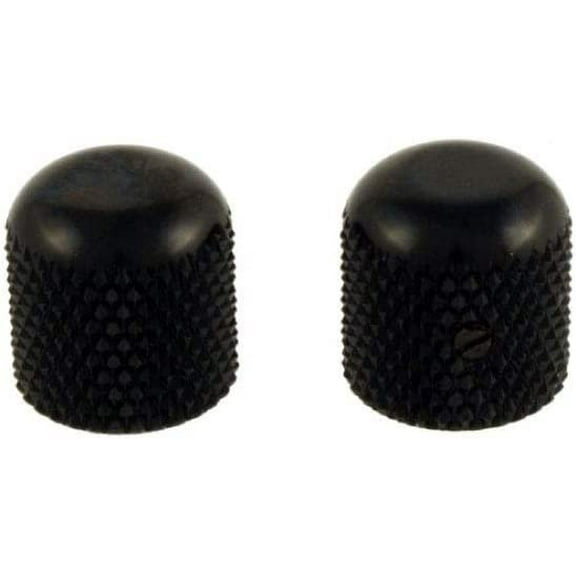 Allparts MK-0110 Metal Dome Knobs, Black