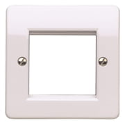 MK - 1 Gang 2 Module Euro Frontplate