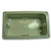 MK - 2 Gang 45mm Flush Flanged Box, White