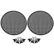 MK 2 Pack 15 Inch Grill Waffle Speaker Subwoofer Grills with Clips and Screw