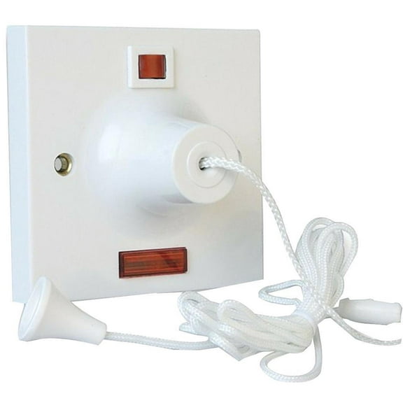 MK - 50A 1 Way Pull Cord Switch with Neon