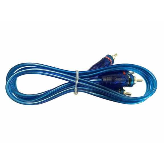 MK AUDIO 20' RCA Stereo Plug Cable 2 Male to 2 Male Car Stereo Marine Home Audio