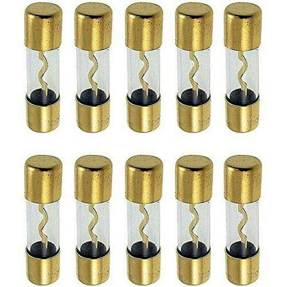 MK Audio 10 AGU Fuse 50AMP 50 AMP AGU Fuse FUSES Gold Plated Inline Glass