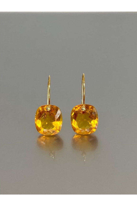 925 Sterling Silver, Gemstone Cushion Rectangle Earrings For Women's