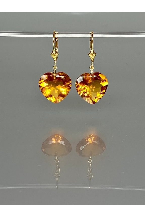 925 Sterling Silver, Gemstone Heart Earrings For Women's