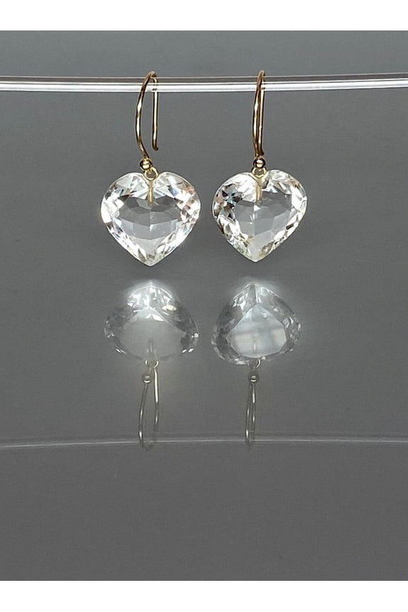 925 Sterling Silver, Gemstone Heart Earrings For Women's