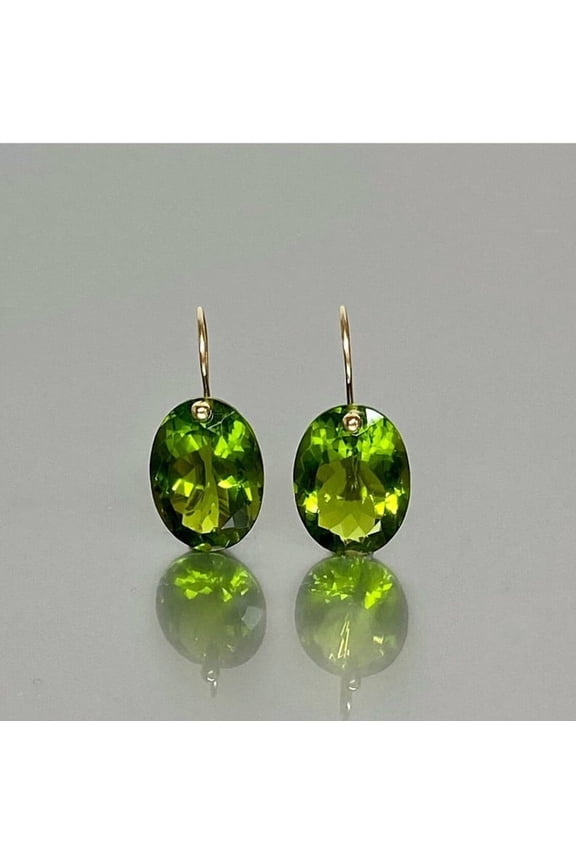 925 Sterling Silver, Gemstone Oval Earrings For Women's