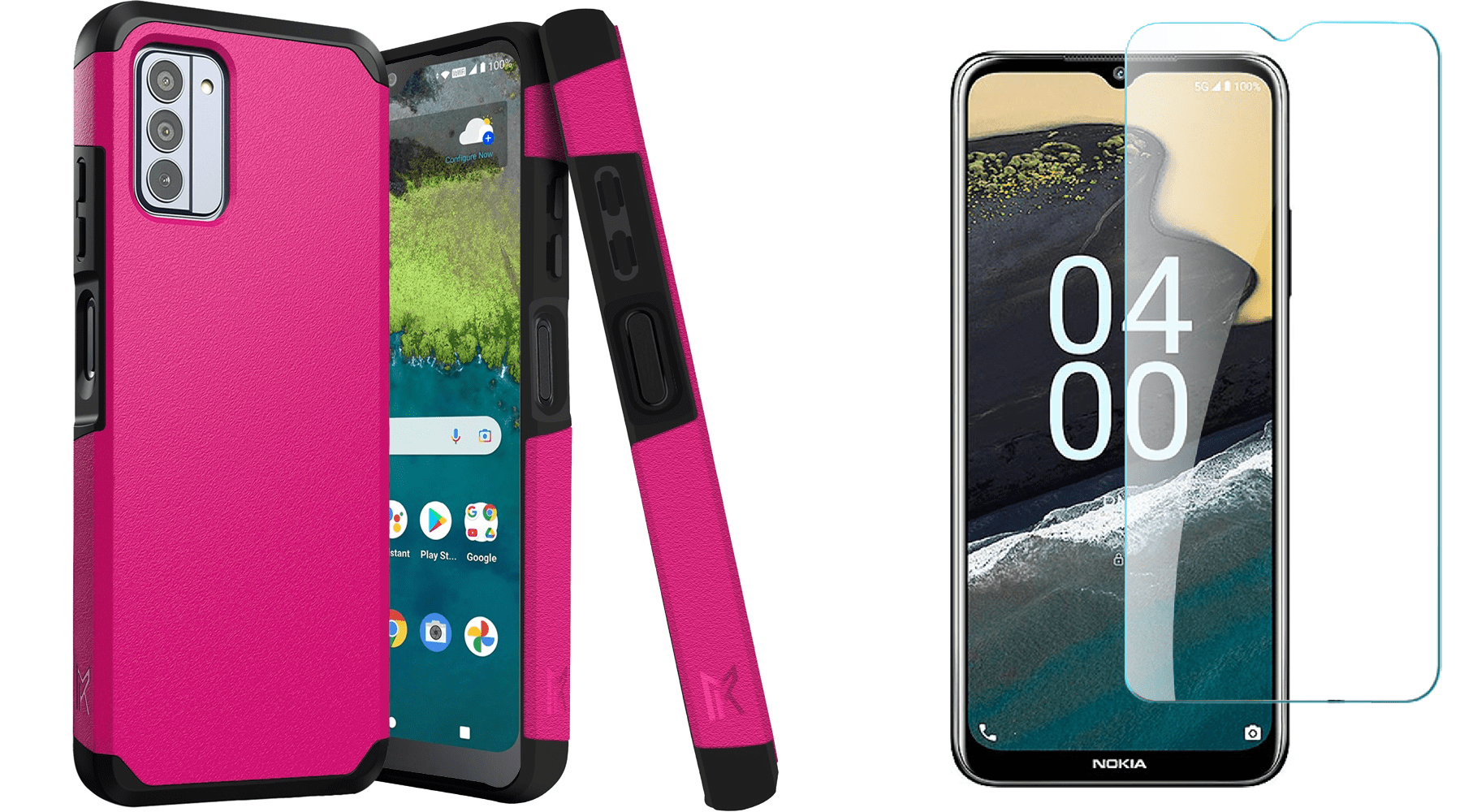 BEMZ Smart Protective Phone Case for Nokia G310 5G with Tempered Glass Screen Protector, Hot Pink - Walmart.com BEMZ Smart Protective Phone Case for Nokia G310 5G with Tempered Glass Screen Protector, Hot Pink - Walmart.com