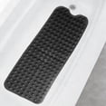 thumbnail image 1 of Bath Tub Shower Mat Machine Washable Bathtub Floor Liner Mats Suction Cups Drain Holes Keep Tubs Clean Soft on Feet Elderly children pets Bathroom Essentials,Opaque Black,40"×16", 1 of 7