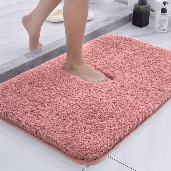 MK Gdledy Bathroom Carpet, with Rubber Backing, Quick-drying and Washable Microfiber Mat