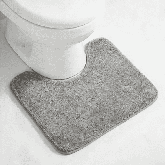 MK Gdledy U Mat Rug 16x20, Rubber Backing Quick Dry Washable Microfiber Mats,Gray