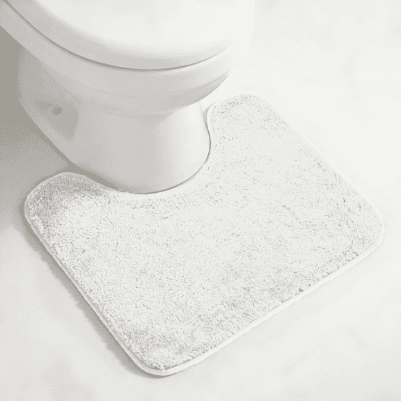 MK Gdledy U Mat Rug 16x20, Rubber Backing Quick Dry Washable Microfiber Mats,White